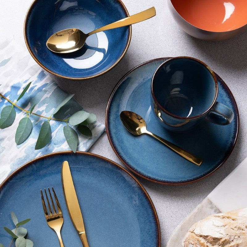 Dinner Set - Mason Cash Reactive Blue (12pc)
