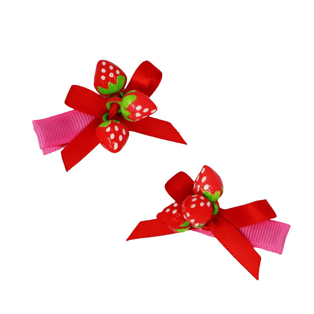 Pink Poppy Sweet Berry Hair Clips - Toy Vehicle