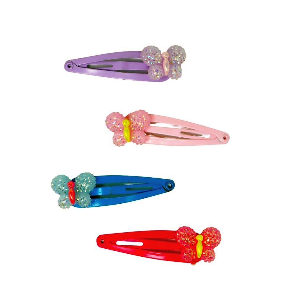 Pink Poppy Sparkle Butterfly Hair Clips - Toy Vehicle