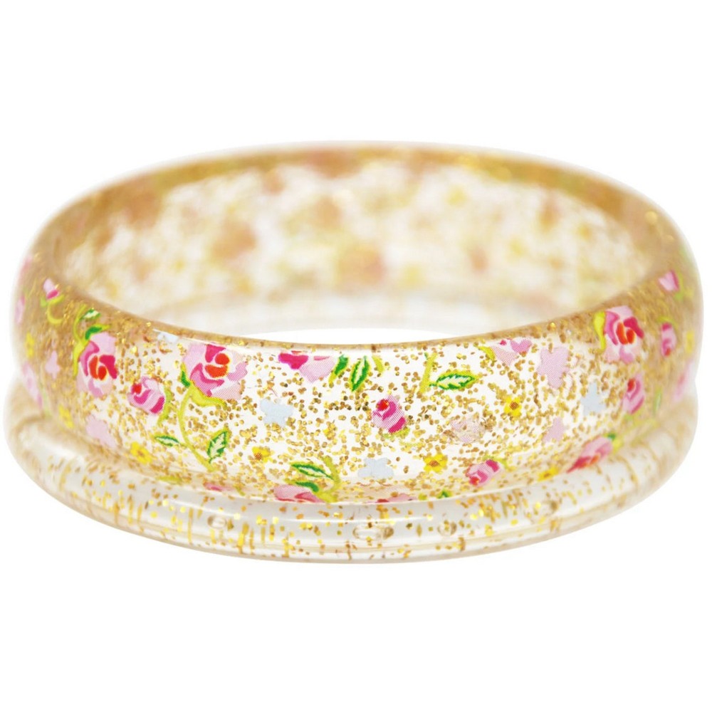Pink Poppy Garden Rose Bangles