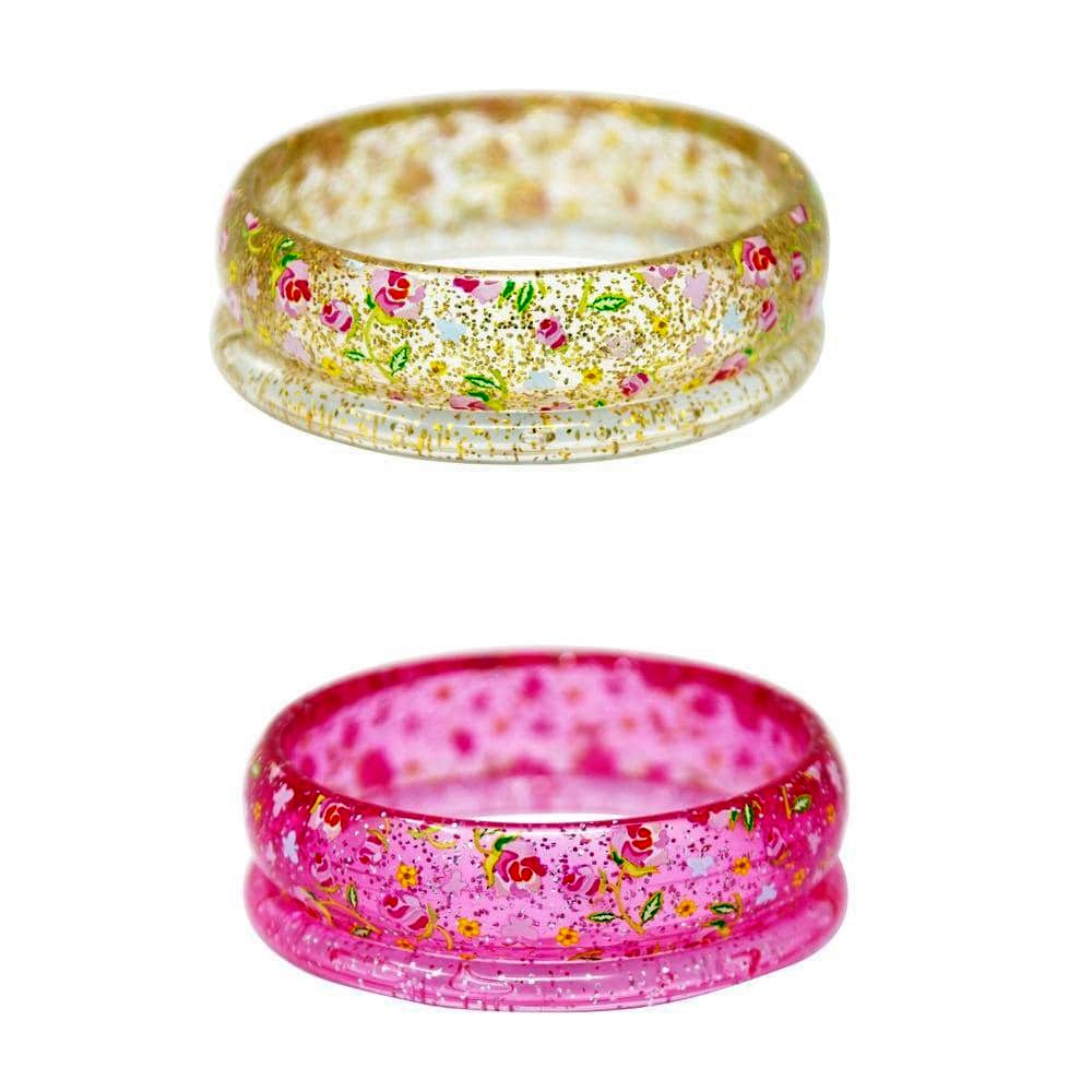 Pink Poppy Garden Rose Bangles