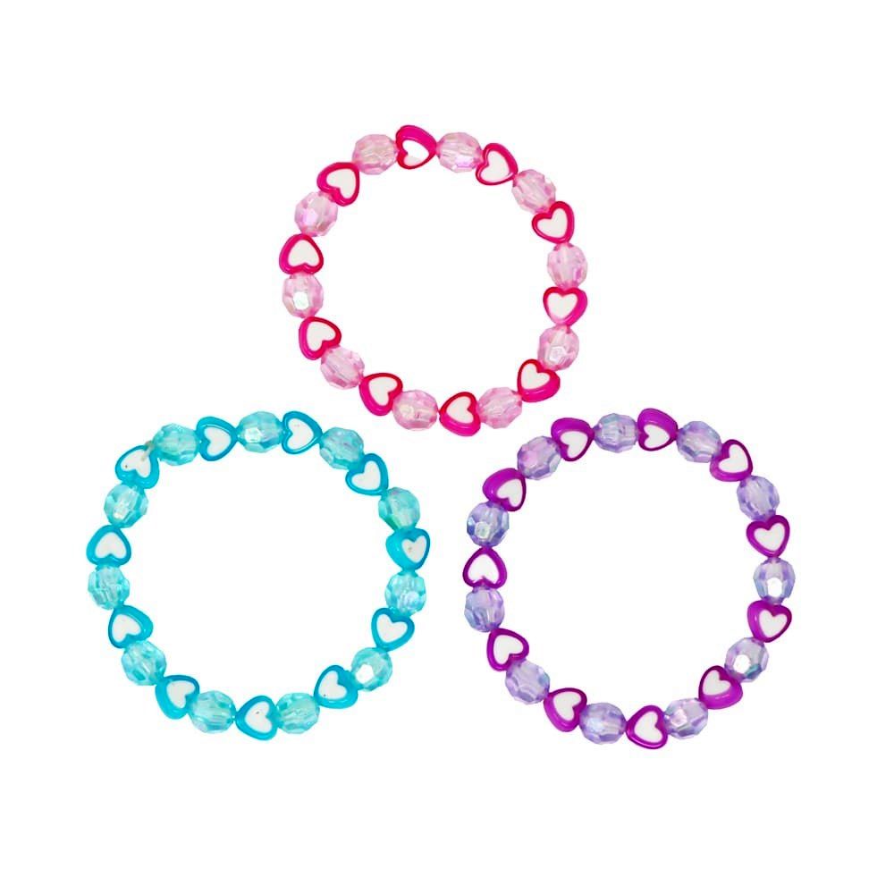 Pink Poppy Love Heart Bracelet Set - Toy Vehicle