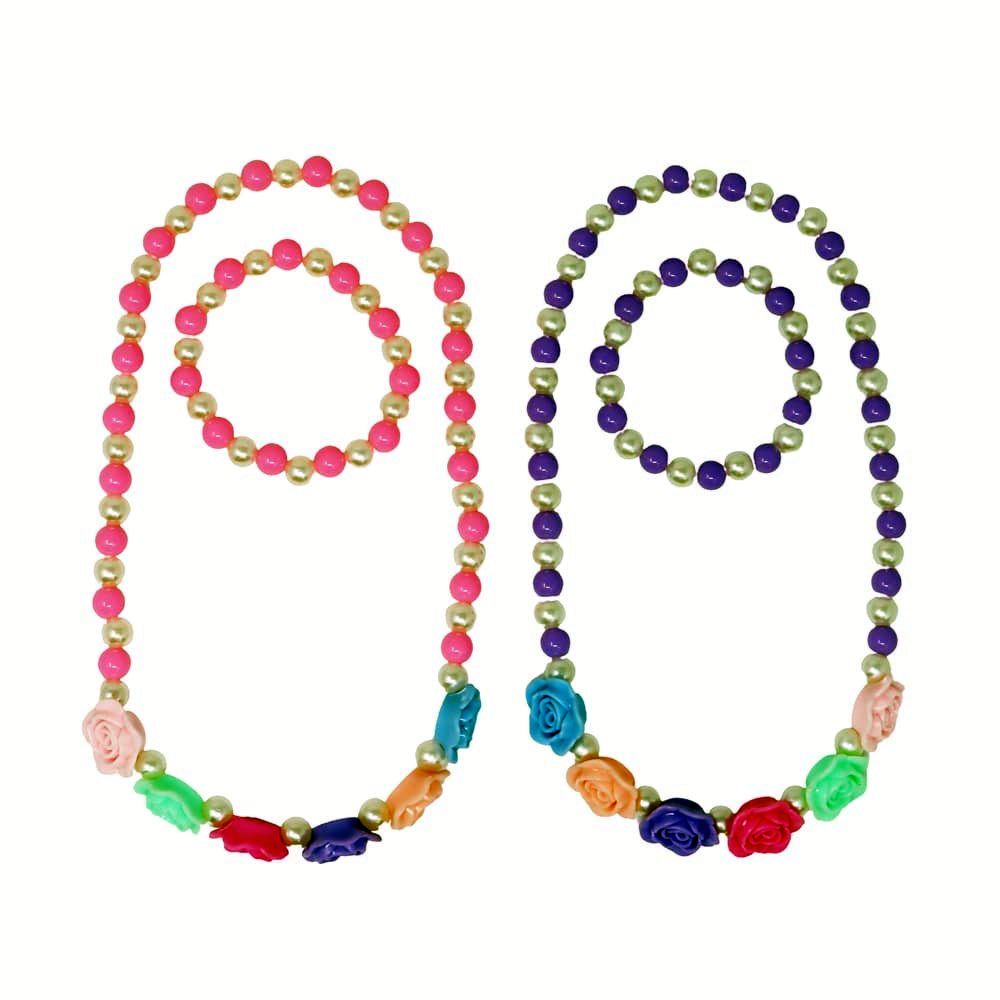 Pink Poppy Rosy Candy Necklace & Bracelet Set - Toy Vehicle