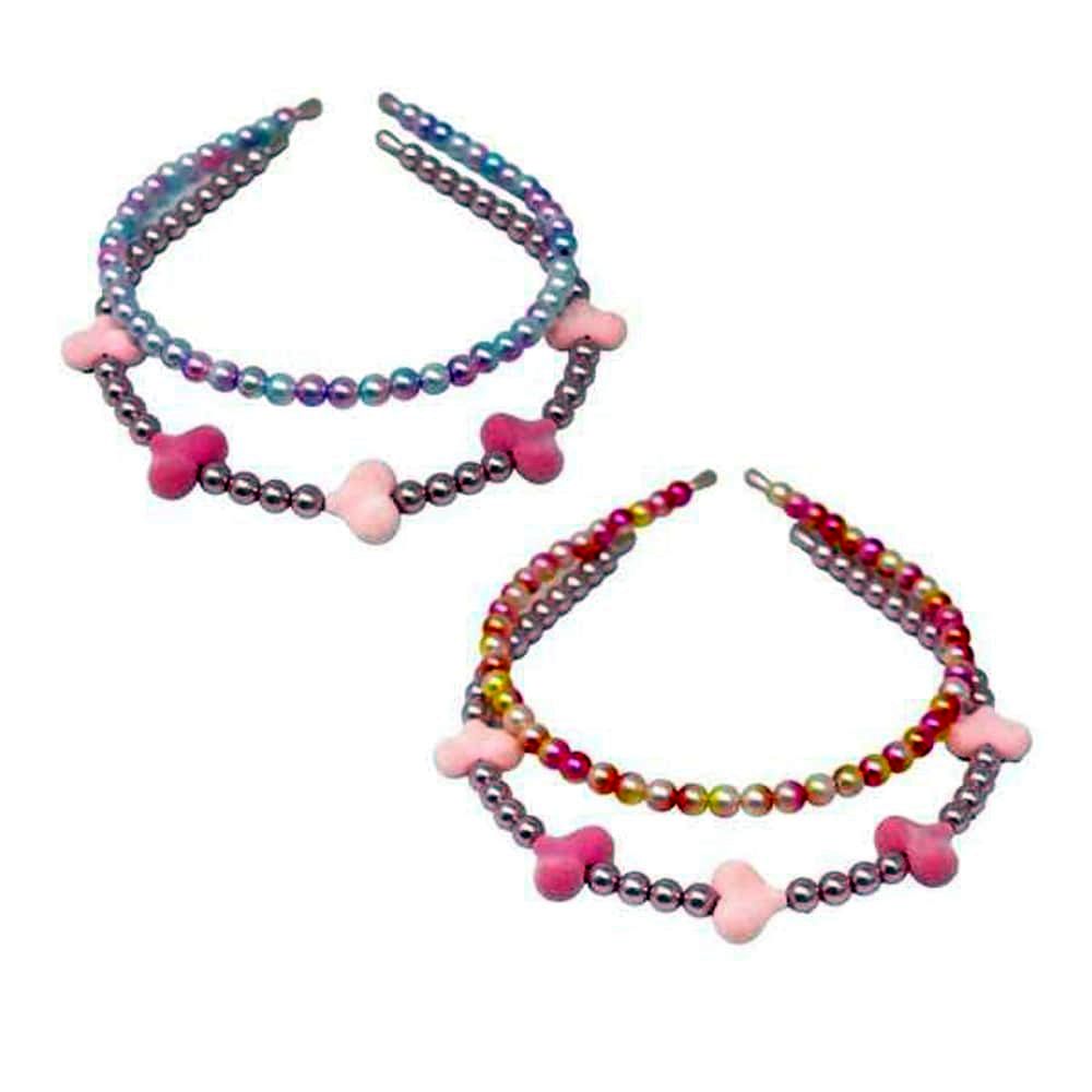 Pink Poppy Dance Beaded Headband - Toy Vehicle