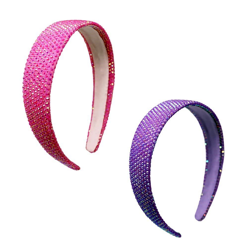 Pink Poppy Rhinestone Headband - Toy Vehicle