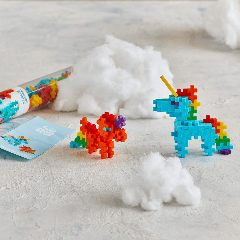 Rainbow Unicorns Mix 100pc Tube Plus-Plus