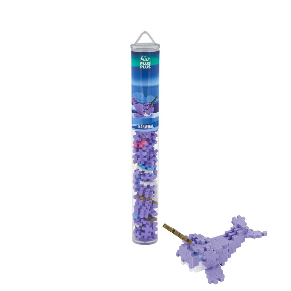 Plus Plus Narwhal 100pc Tube