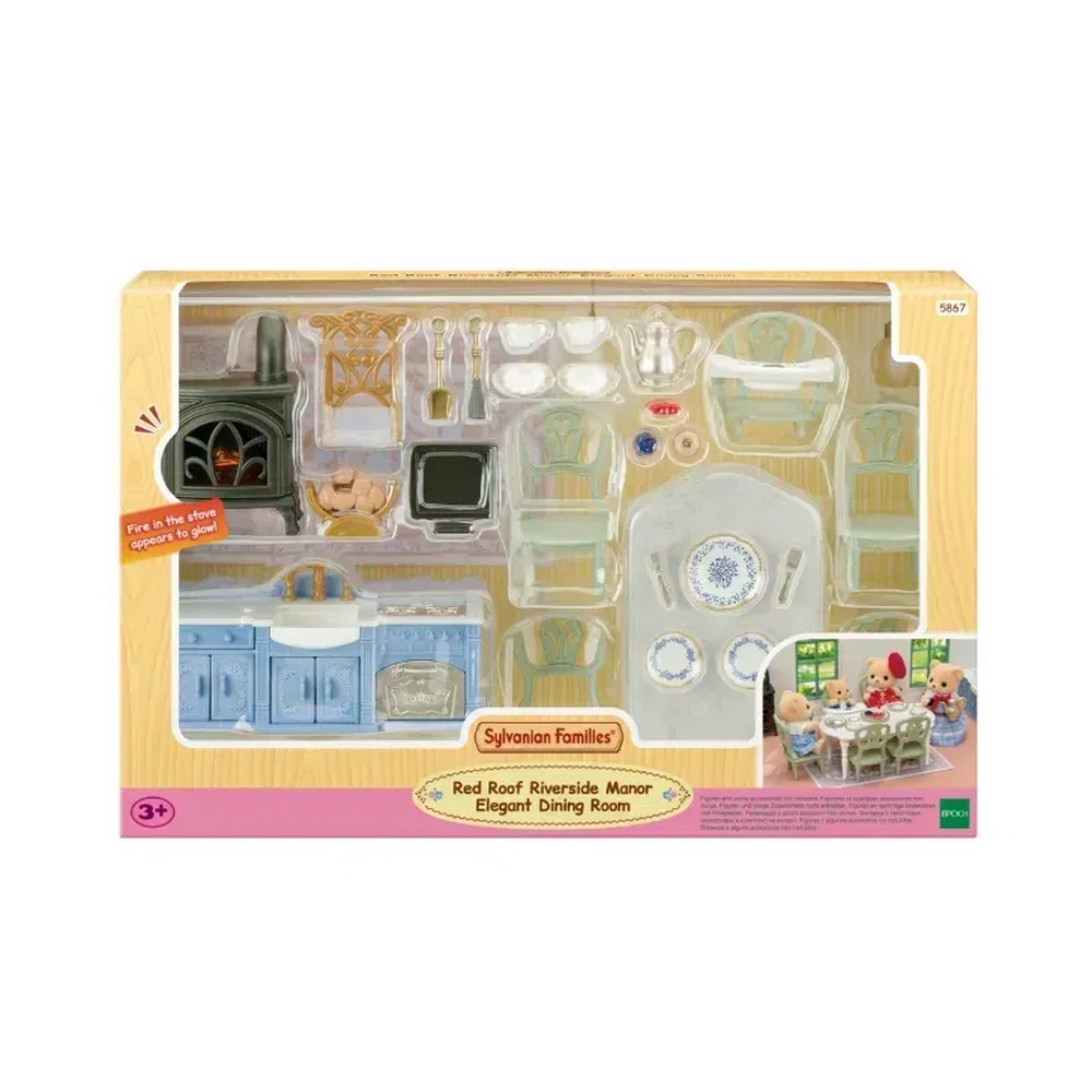 Sylvanian Families - Red Roof Riverside Manor Elegant Dining Room - Doll