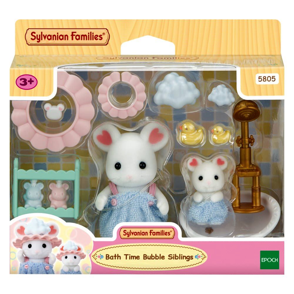 Sylvanian Families Bath Time Bubble Siblings