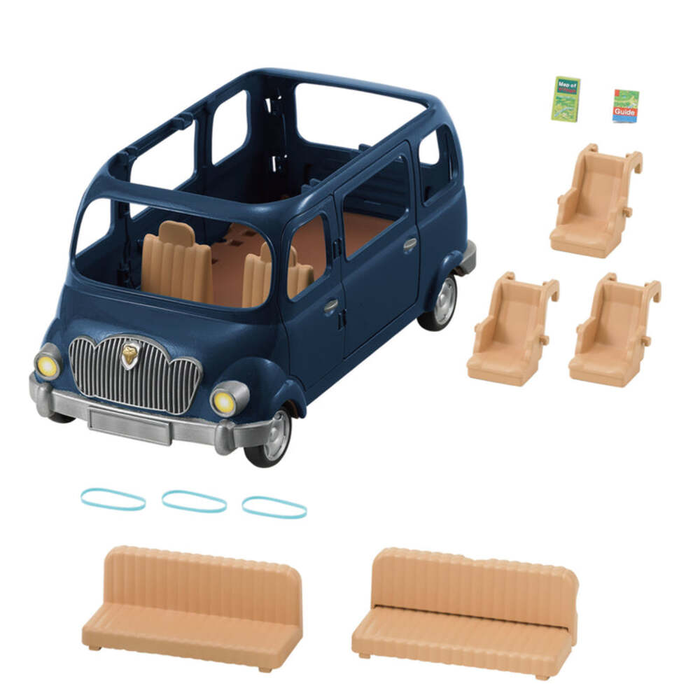 Sylvanian Families Family Seven Seater Van Left Hand Drive