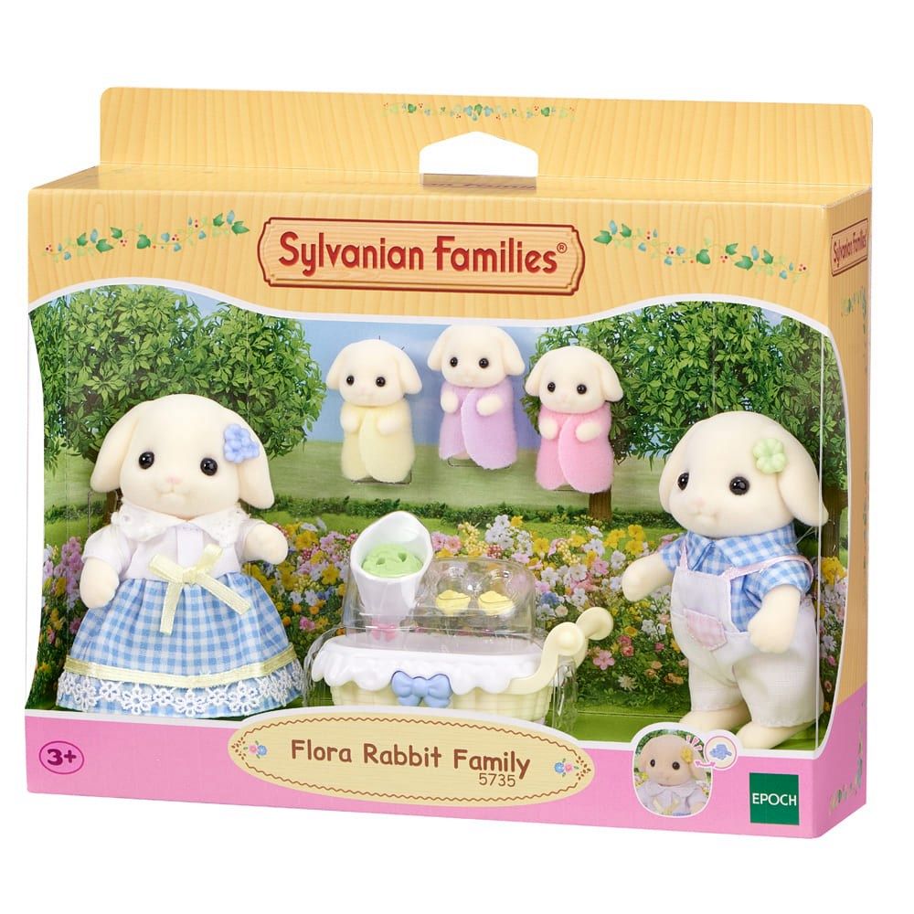 Sylvanian Families - Flora Rabbit Family - Action Figure