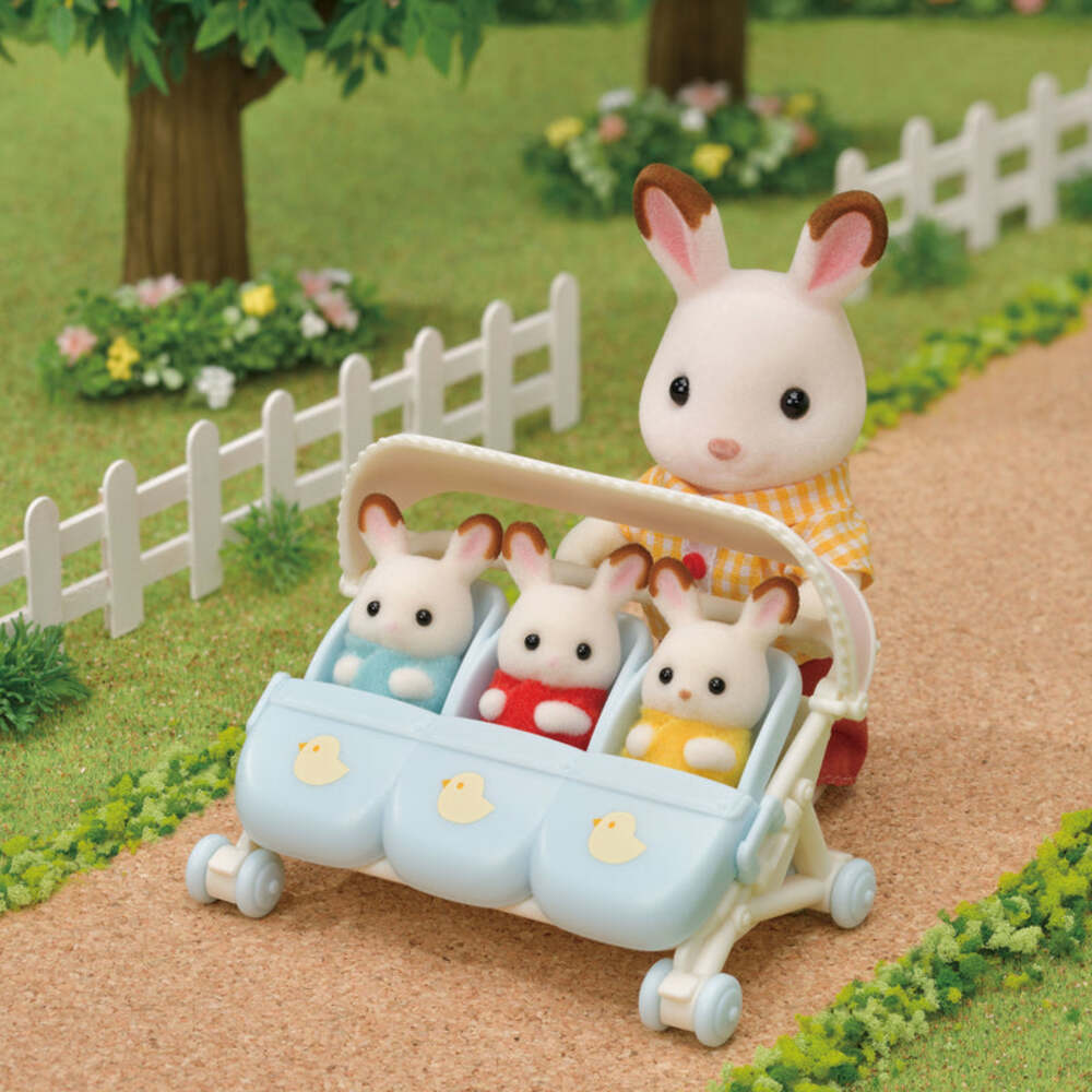 Sylvanian Families Triplets Stroller