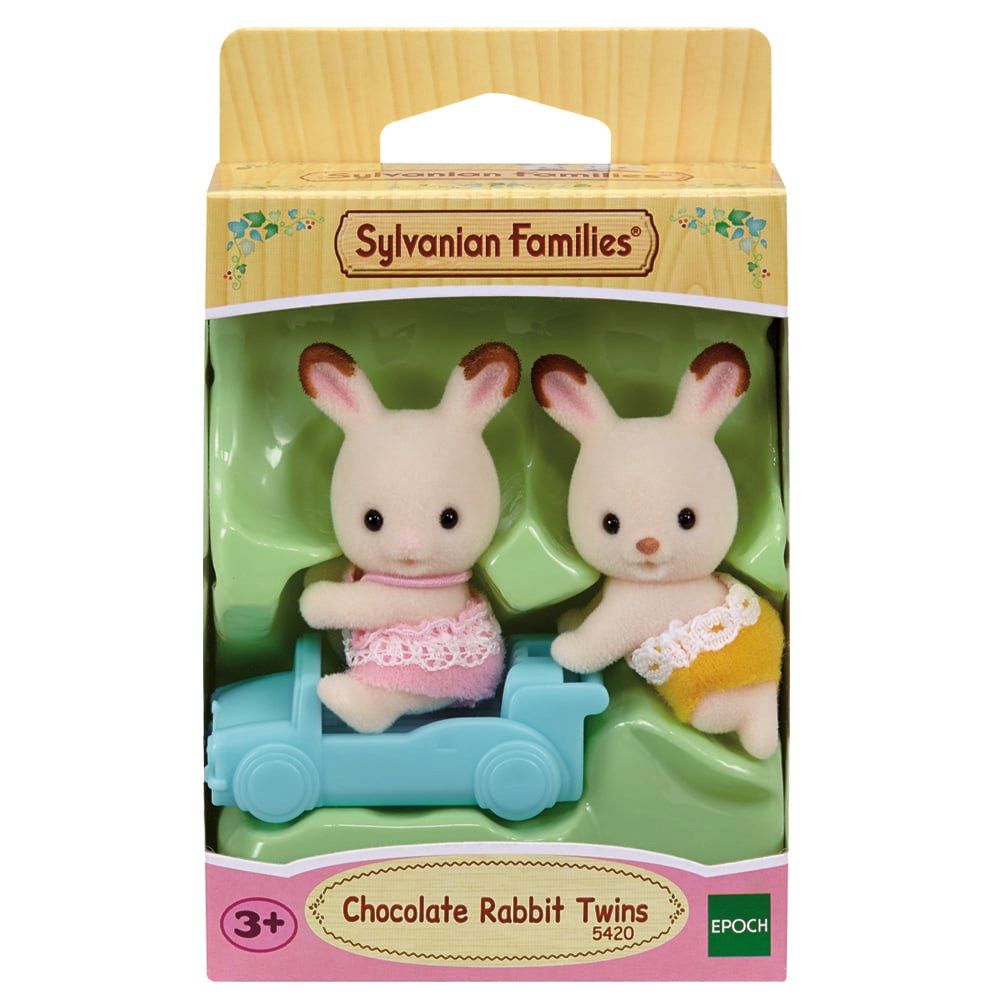 Sylvanian Families - Chocolate Rabbit Twins - Renew - Toy Vehicle