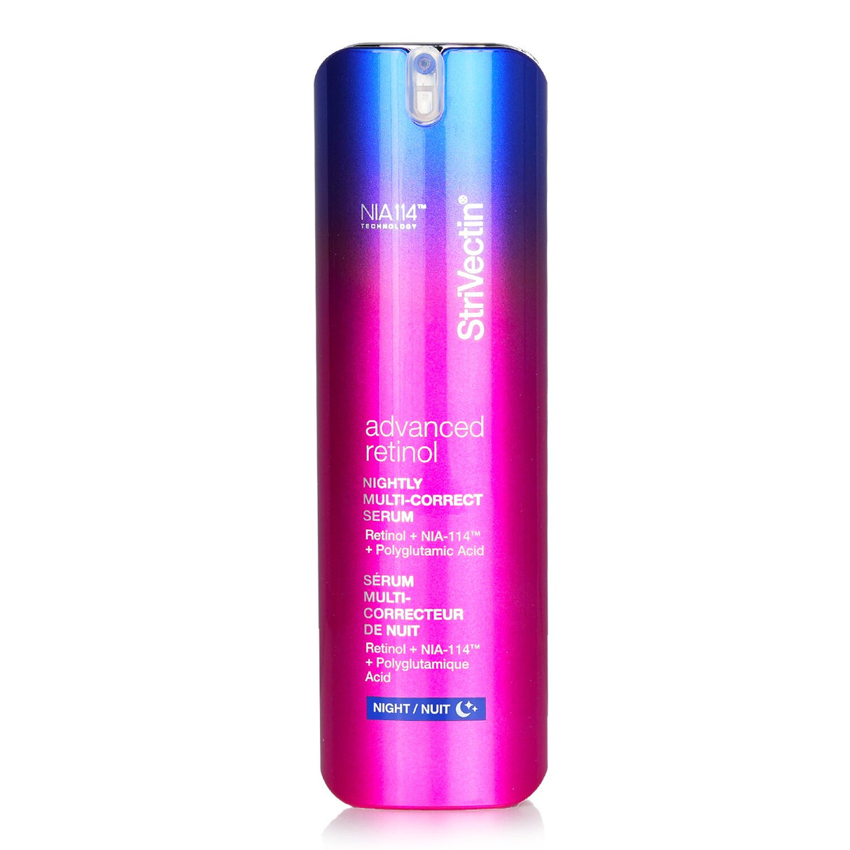 StriVectin Advanced Retinol Serum in a 30ml bottle for nighttime anti-aging, promoting smoother, firmer, and radiant skin.
