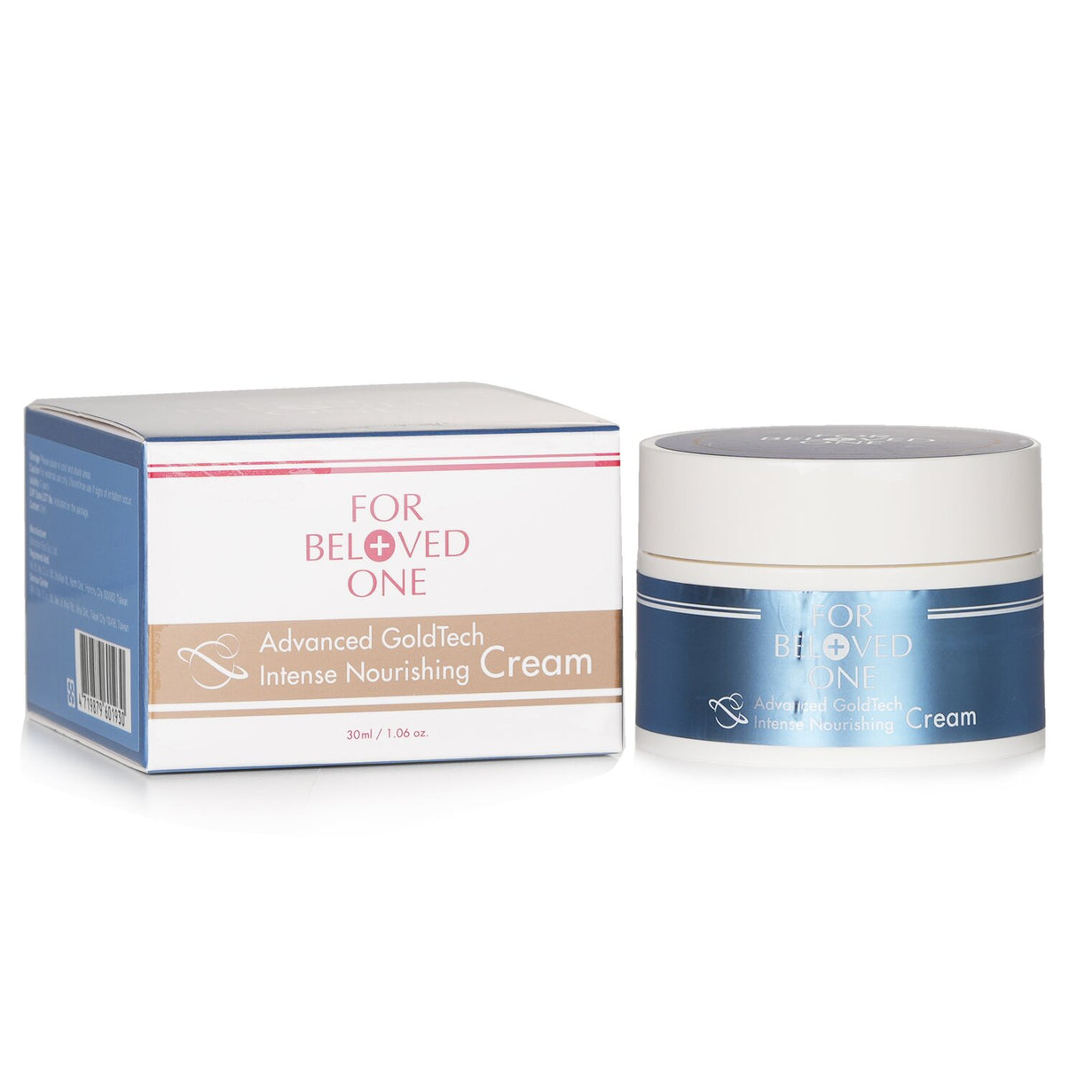 Luxurious 30ml nourishing cream featuring Golden Blue Copper Technology for deep hydration and skin rejuvenation.