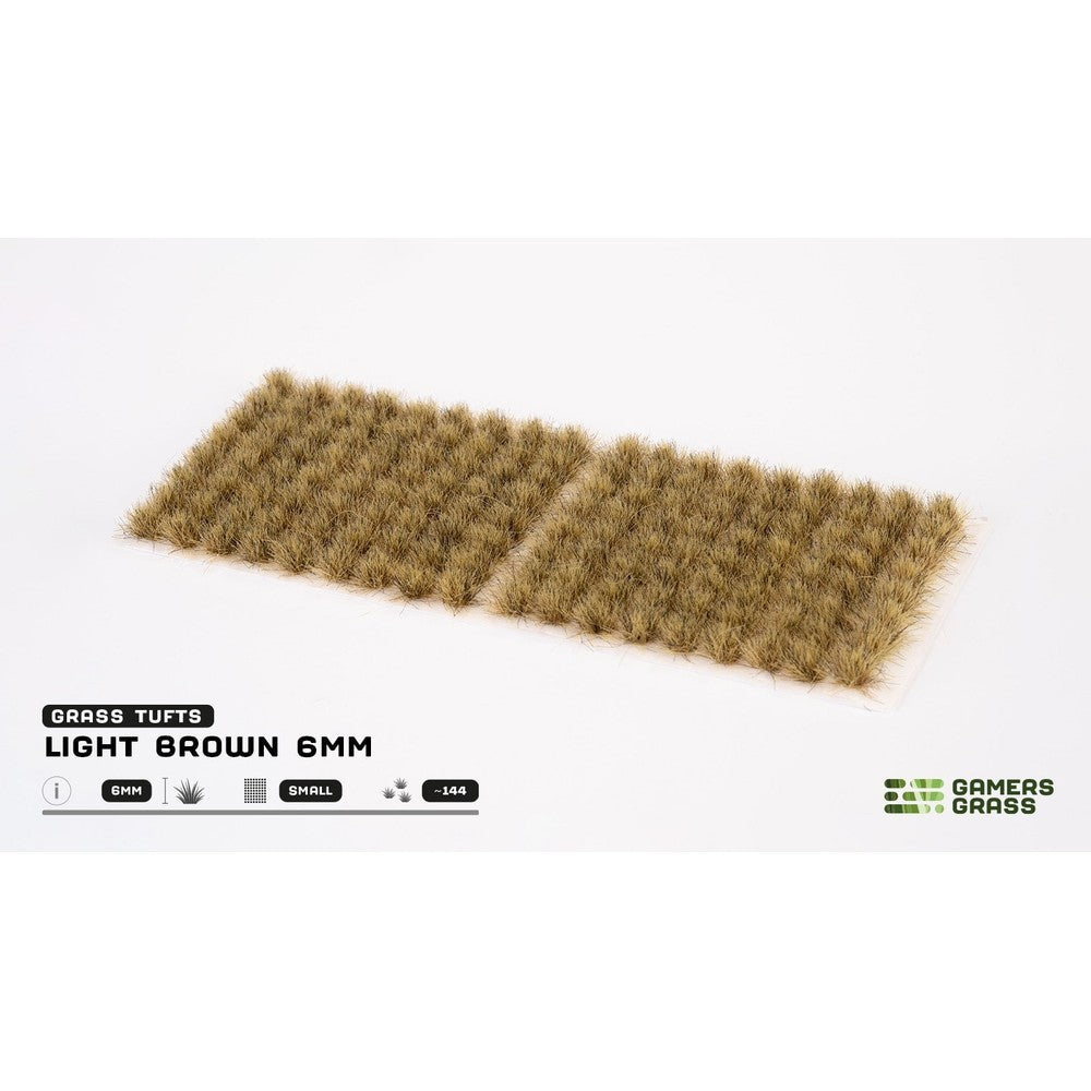 Gamers Grass - Grass Tufts - Light Brown 6mm - Small - Miniature Figure