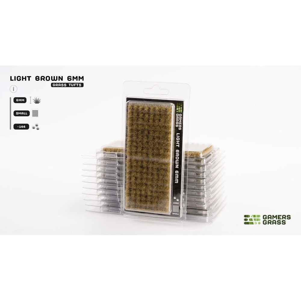 Gamers Grass - Grass Tufts - Light Brown 6mm - Small - Miniature Figure
