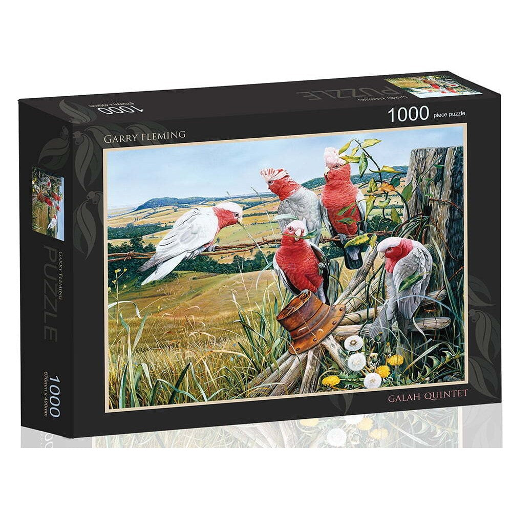 Brolly - Garry Fleming Galah Quinted 1000 Piece - Jigsaw Puzzle