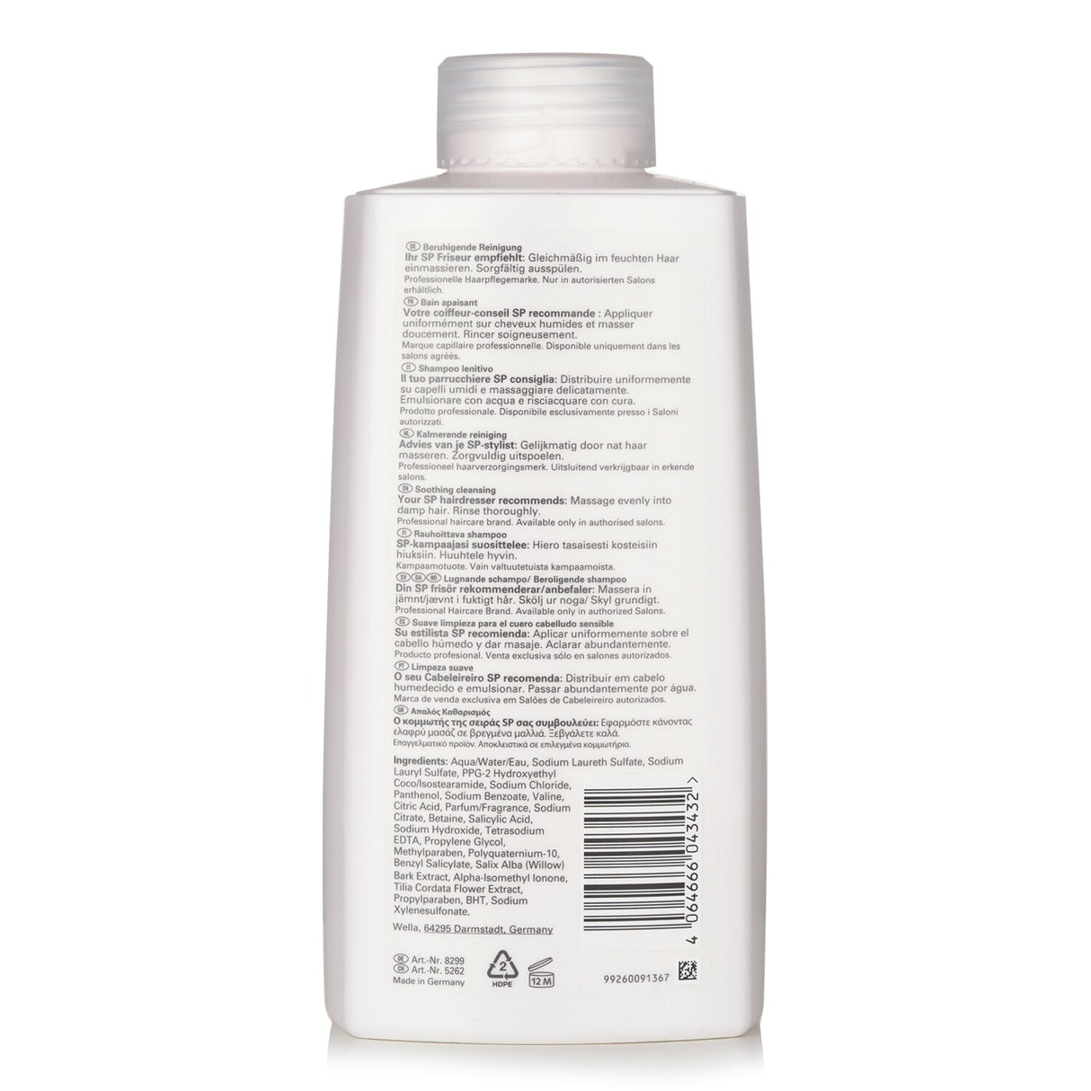 Wella - SP Balance Scalp Shampoo (For Delicate Scalps) - 1000ml