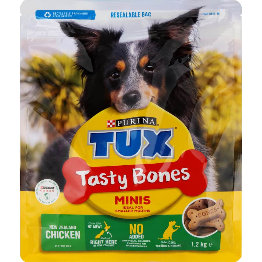 Tux Tasty Bones Dog Treats Minis Bag 1.2kg