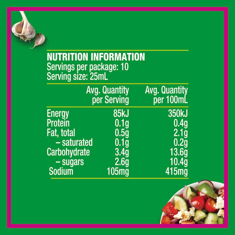 Eta Balsamic Vinaigrette Lite & Free* 250mL