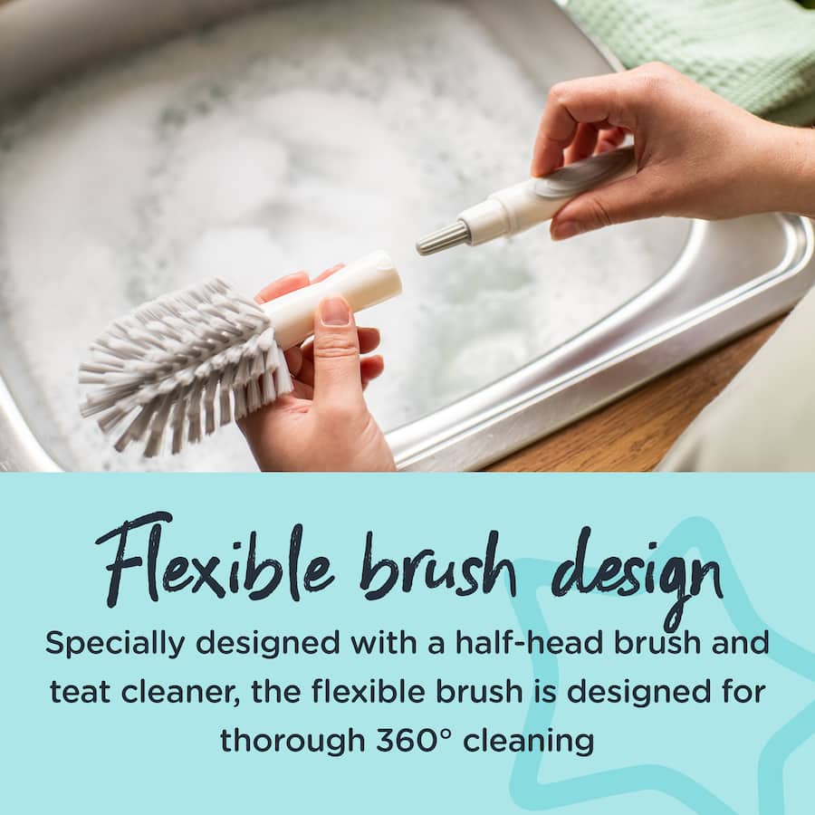 Tommee Tippee Bottle And Teat Brush 2 In 1 Clean 1pack