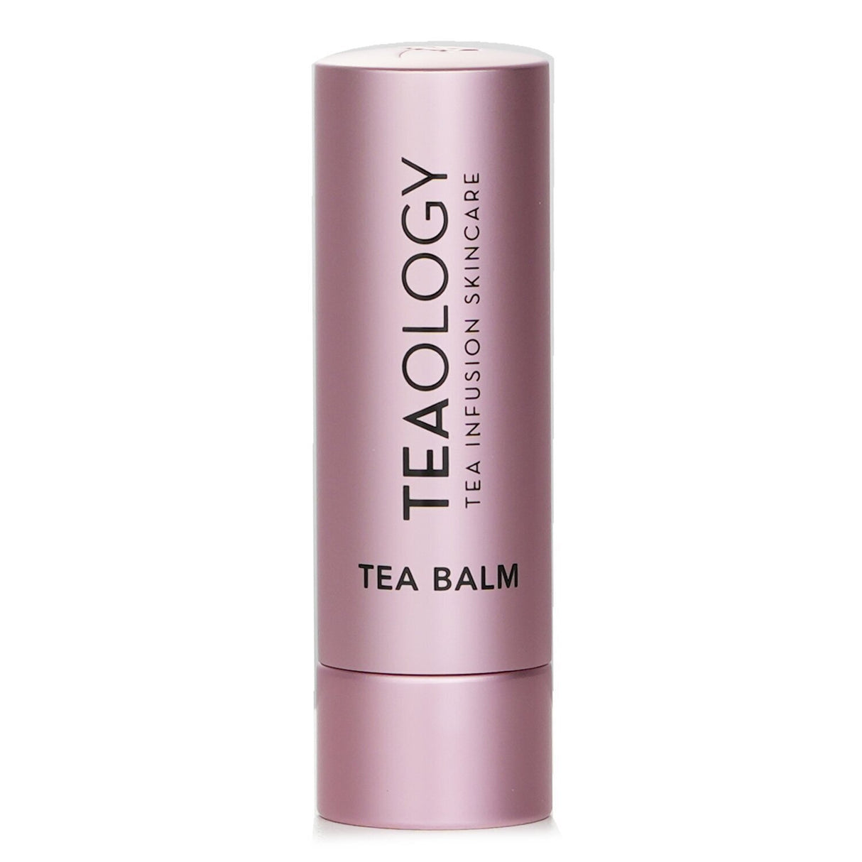 Teaology Peach Tea Lip Balm in a sleek packaging; a nourishing tinted treatment for soft, plump, and kissable lips.
