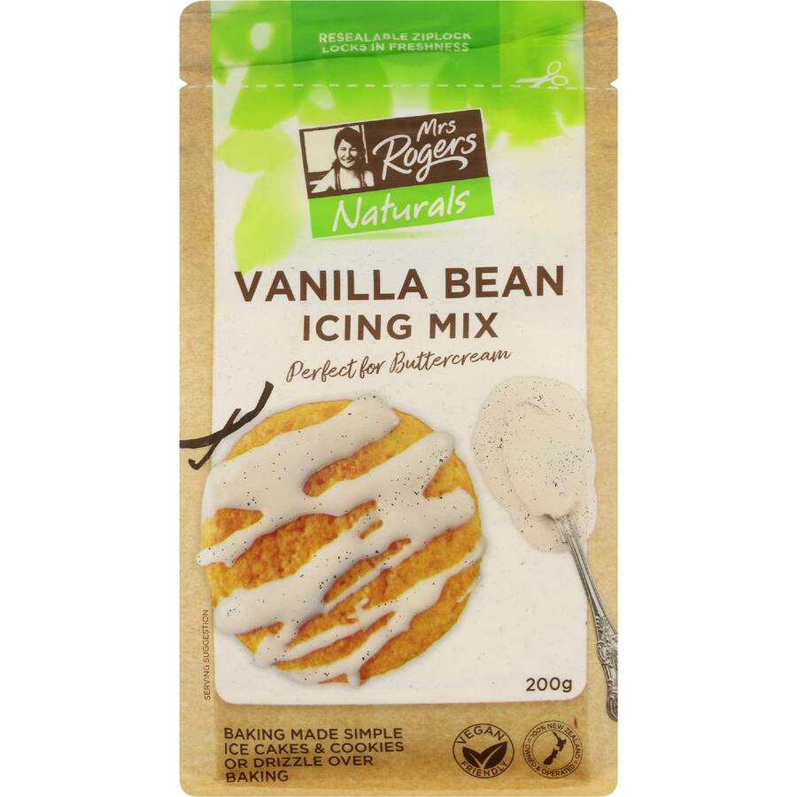 Mrs Rogers Icing Mix Vanilla Bean - 200g