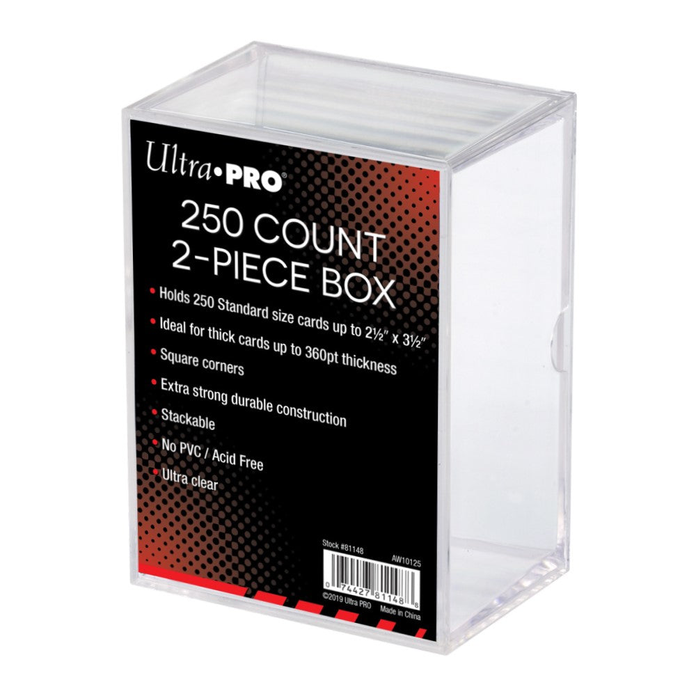 Ultra Pro: UP81148 2-Piece 250 Count Clear Card Storage Box