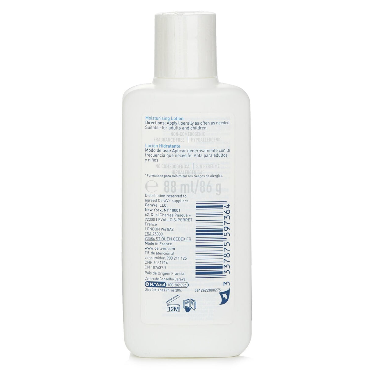 CeraVe Cerave Moisturising Lotion For Dry to Very Dry Skin 88ml/3oz
