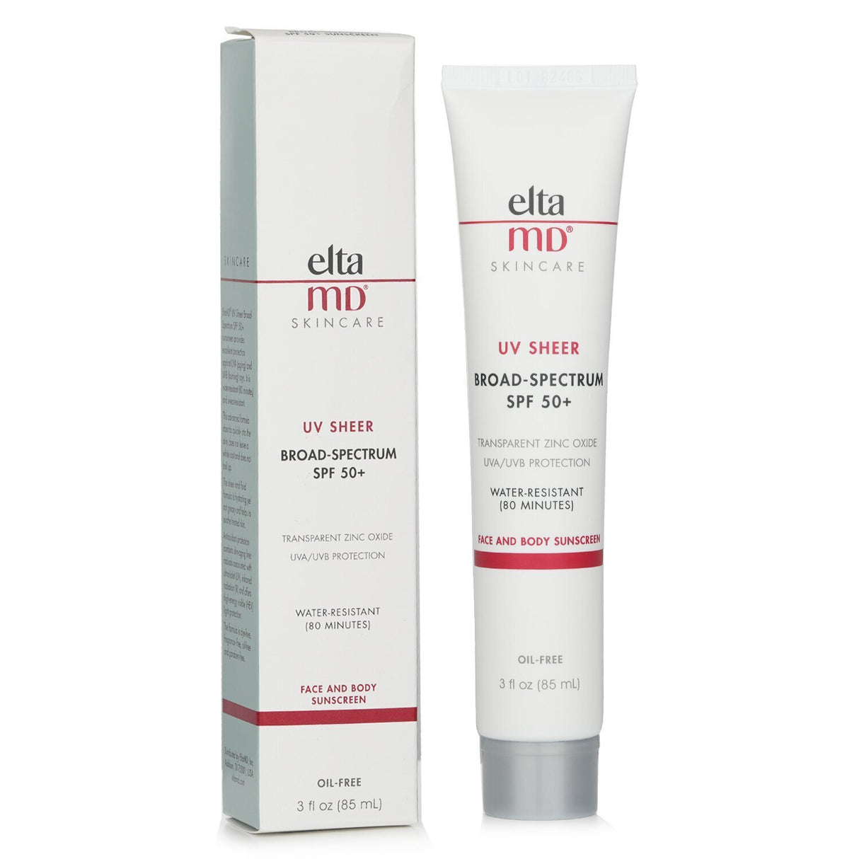 EltaMD UV Sheer Broad-Spectrum SPF 50+ Sunscreen (For Face and Body) 85ml/3oz