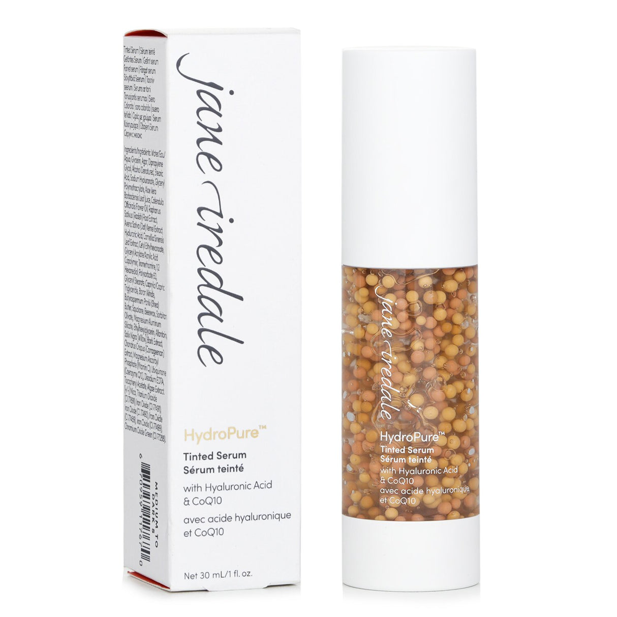 Jane Iredale - HydroPure Tinted Serum with Hyaluronic Acid + CoQ10- #Medium to D