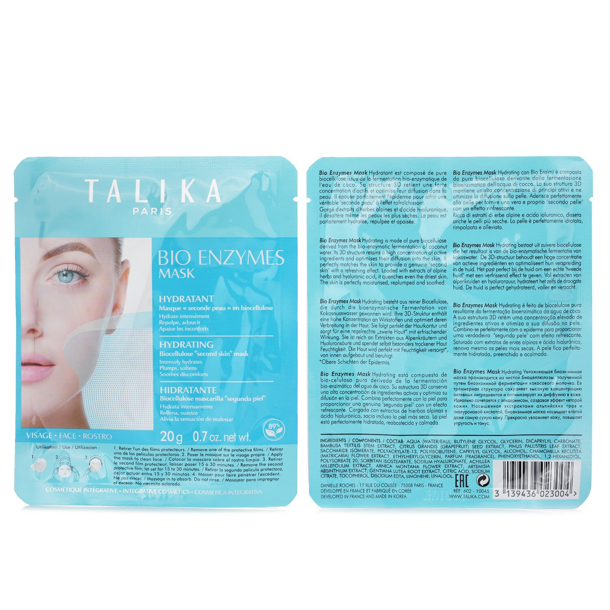 Talika - Bio Enzymes Hydrating Mask - 20g/0.7oz
