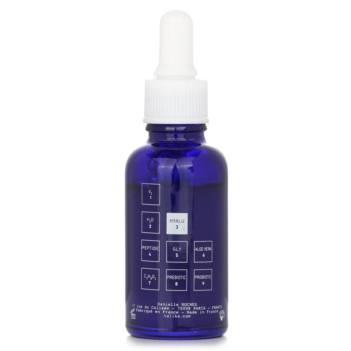 Lightweight Talika Hydra Hydrating Serum with natural ingredients for intense hydration and skin nourishment, 30ml.