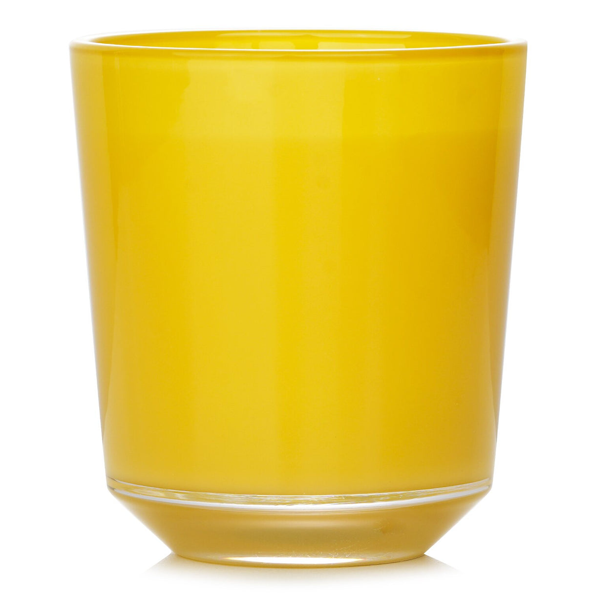 Lemon Fizz Candle in vibrant yellow glass, infusing your space with refreshing lemon, mint, and tea fragrances, burns for 40 hours.