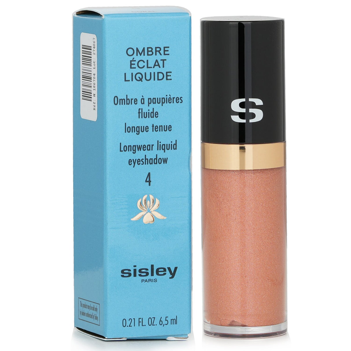 Sisley - Ombre Eclat Longwear Liquid Eyeshadow - #4 Coral - 6.5ml/0.21oz