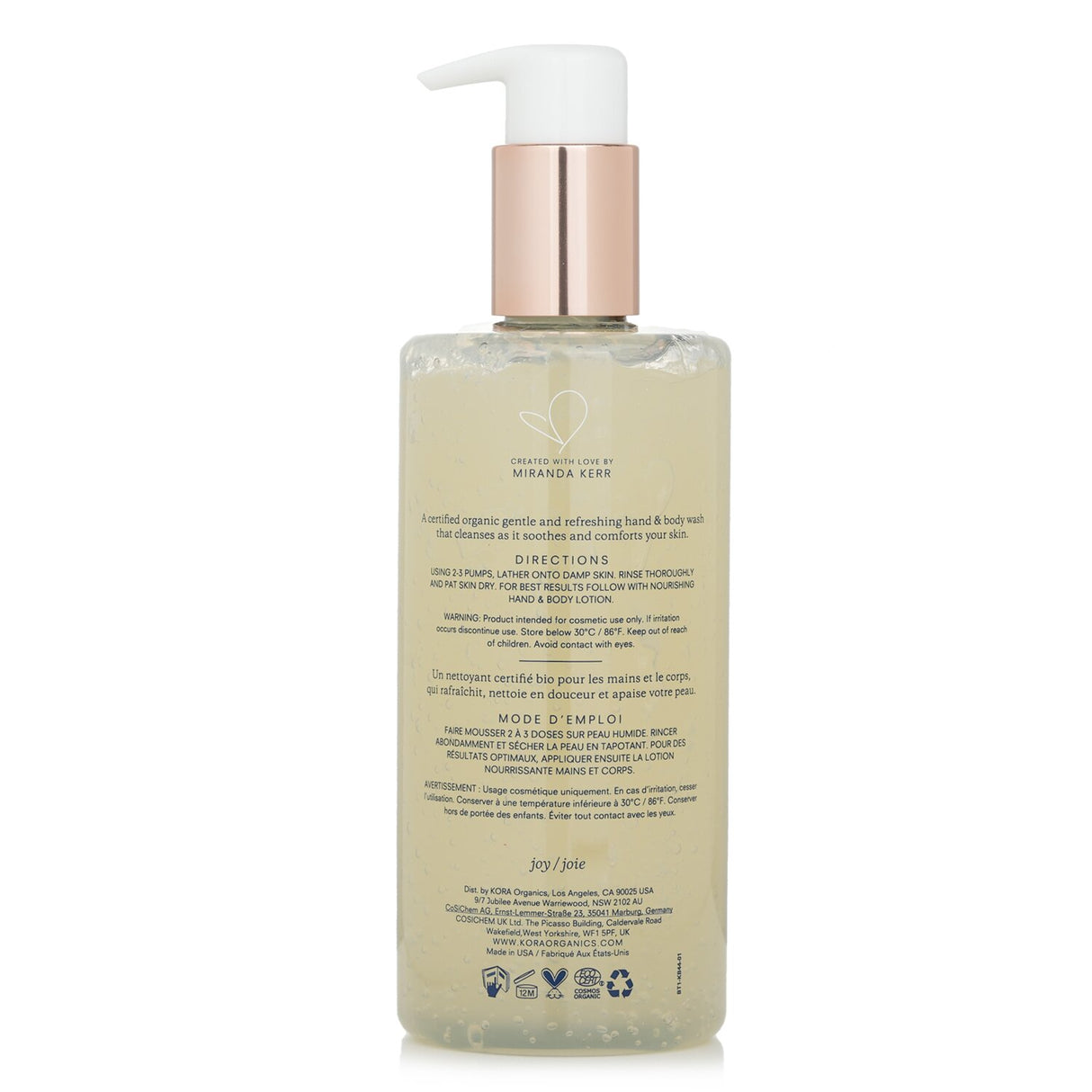 Vegan hand and body wash with superfoods, gently cleansing and hydrating for refreshed, nourished skin.