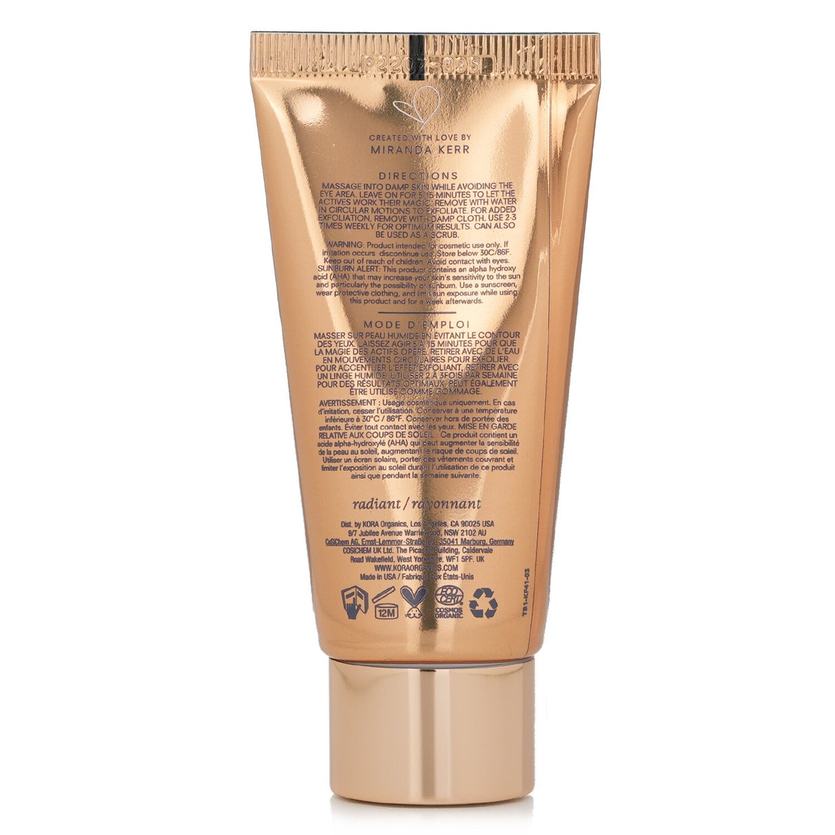 Kora Organics - Turmeric Brightening & Exfoliating Mask (Miniature) - 30ml/1.01