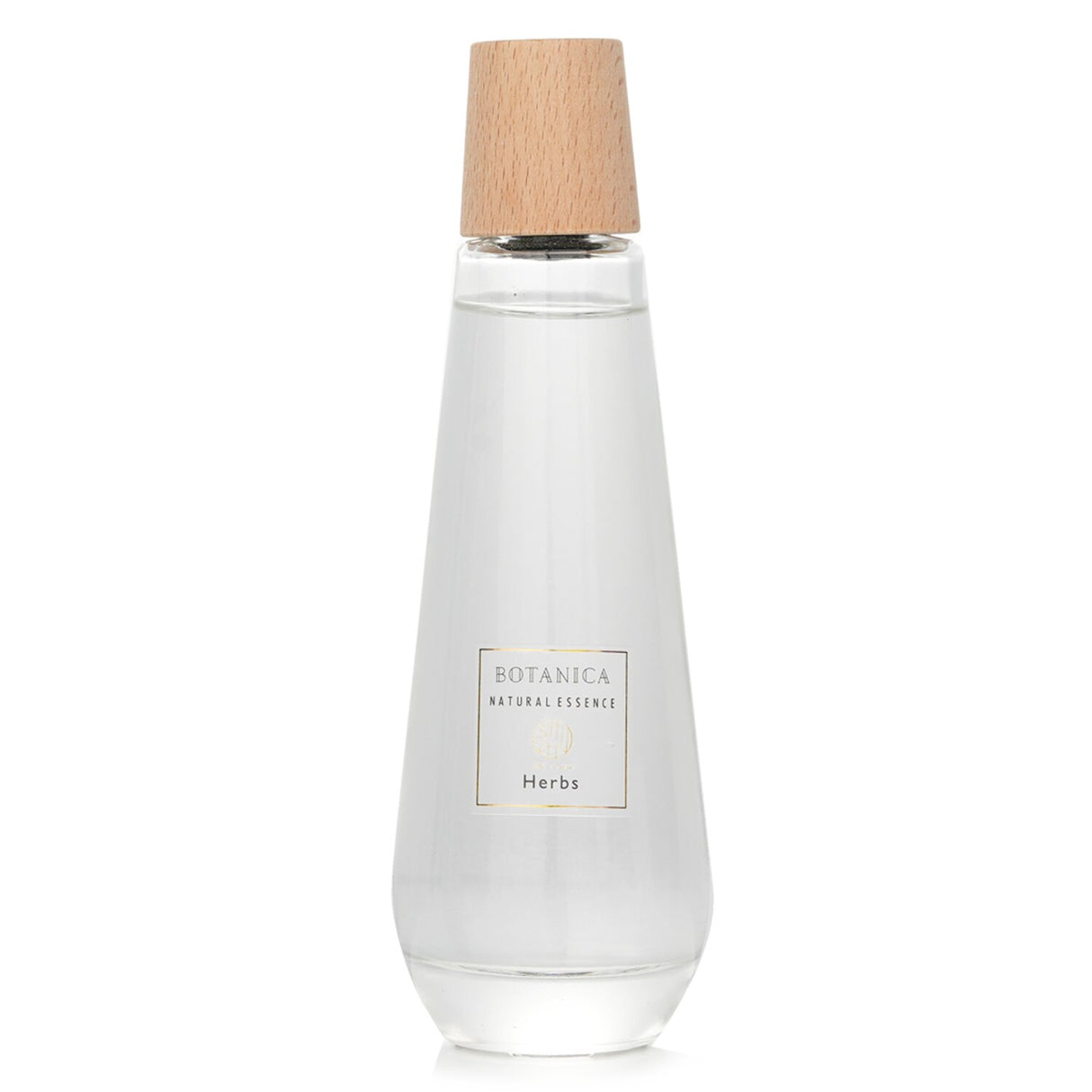 Elegant herbal reed diffuser in a pyramid bottle, infused with soothing scents like peppermint and lavender for serene ambiance.