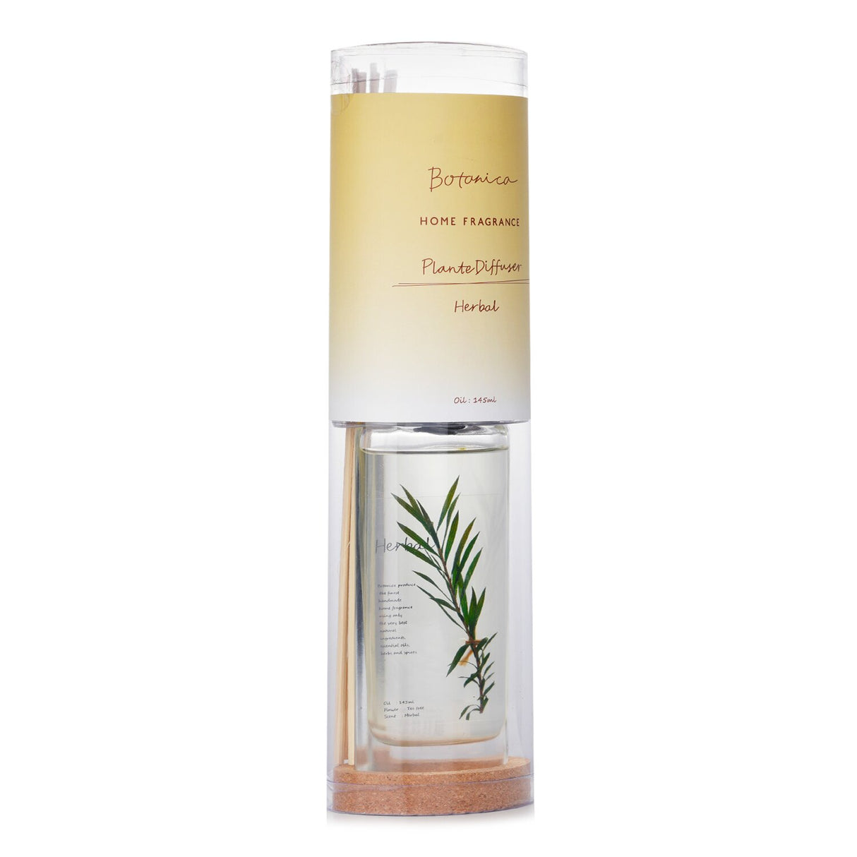 Botanica Home Fragrance Plante Diffuser in Herbal, 145ml, featuring essential oils for a calming and natural ambiance.