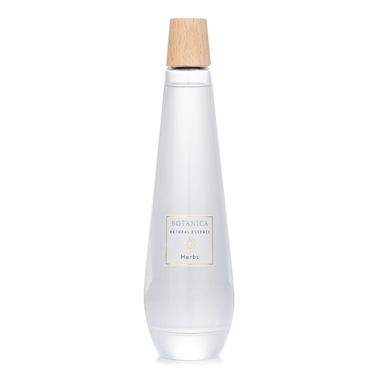 Botanica Shizen reed diffuser in a pyramid bottle, featuring refreshing herbs for a soothing home fragrance.