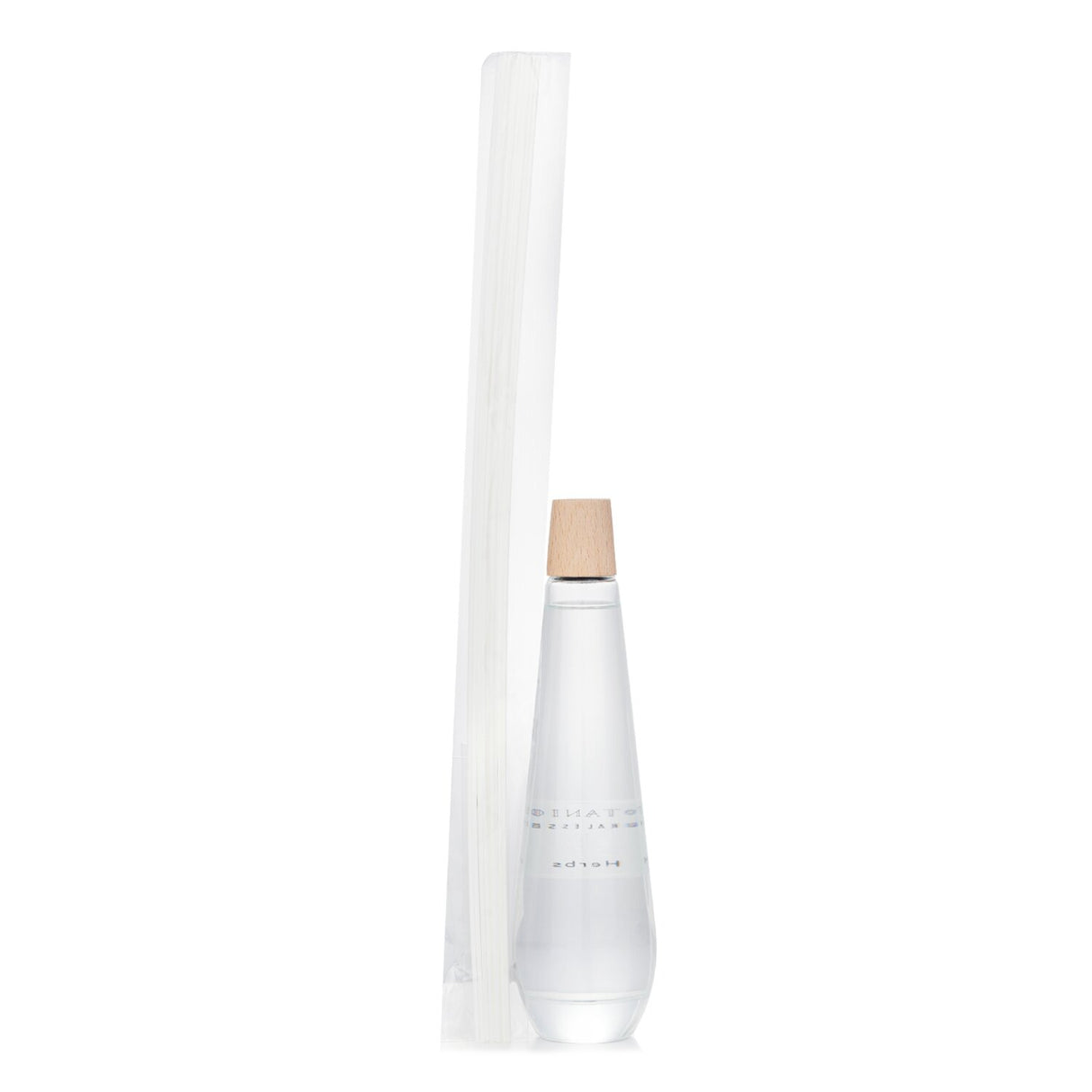 Botanica Shizen Reed Diffuser in pyramid bottle, 300ml, combines peppermint and lavender for a soothing, herbal aroma.