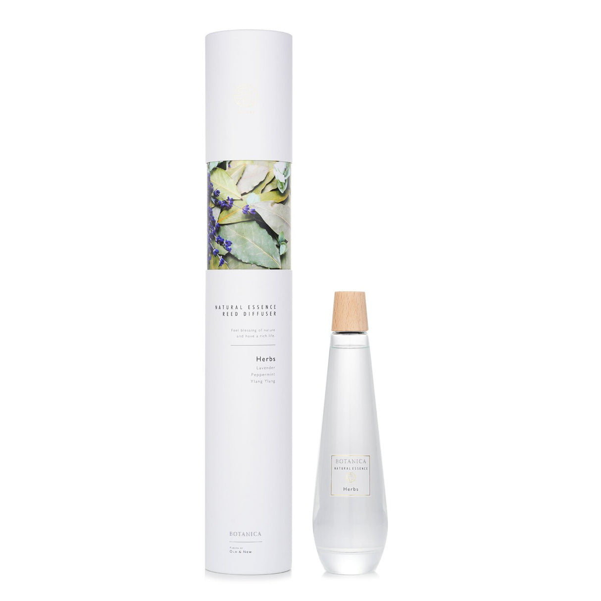 Elegant pyramid-shaped reed diffuser with herbaceous scents; infused with peppermint, lavender, and lemongrass.