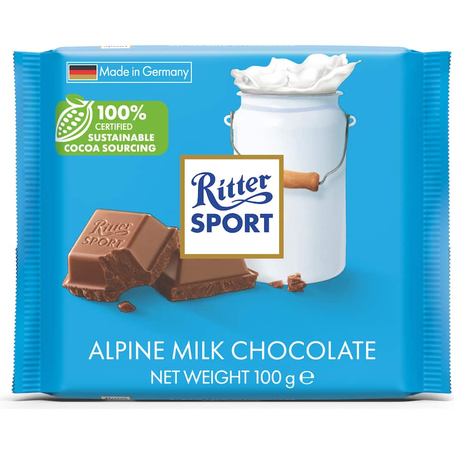 Ritter Sport Chocolate Bar Alpine Milk 100g