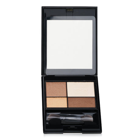 Kanebo Sensai Eye Colour Palette 01 Shiny Foliage featuring four earthy shades for versatile, luxurious eye makeup looks.