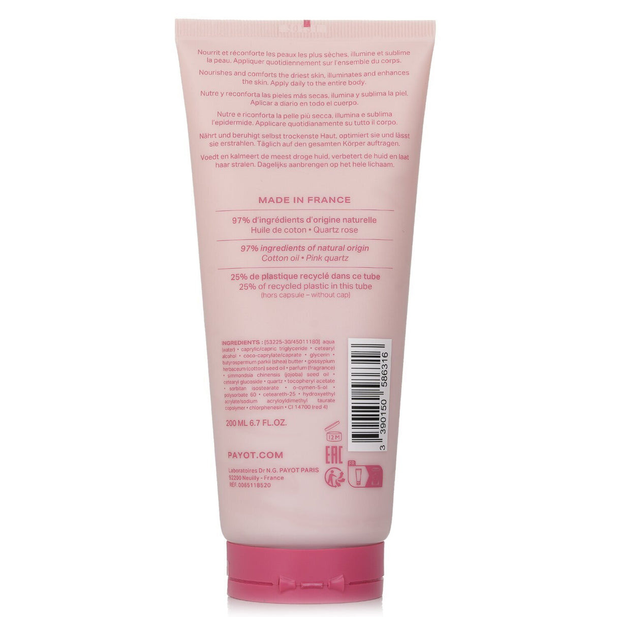 Payot - Nourishing Body Cream (Salon Size) - 200ml/6.7oz