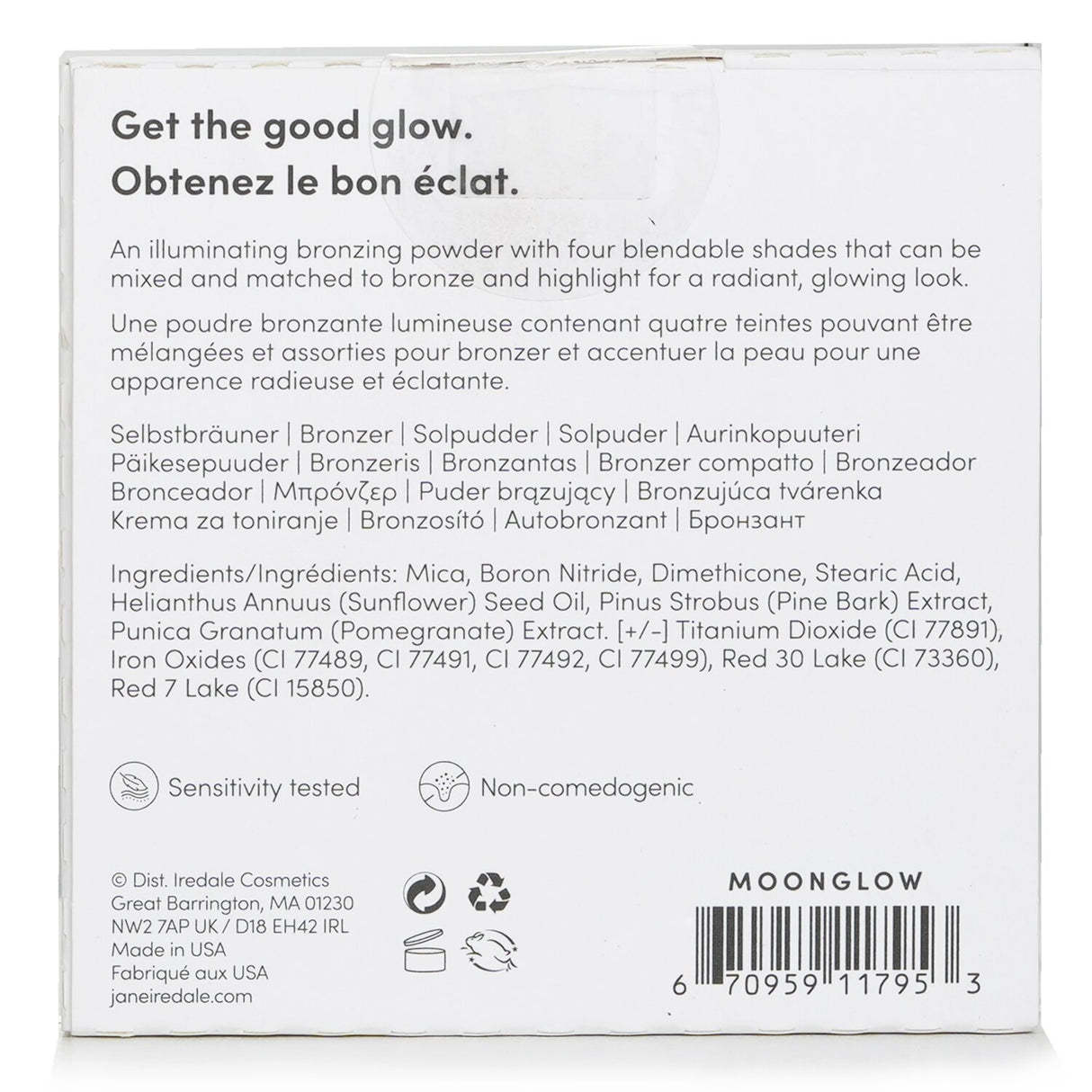 Jane Iredale - PureBronze Shimmer Bronzer Palette Refill - # Moonglow - 9.9g/0.