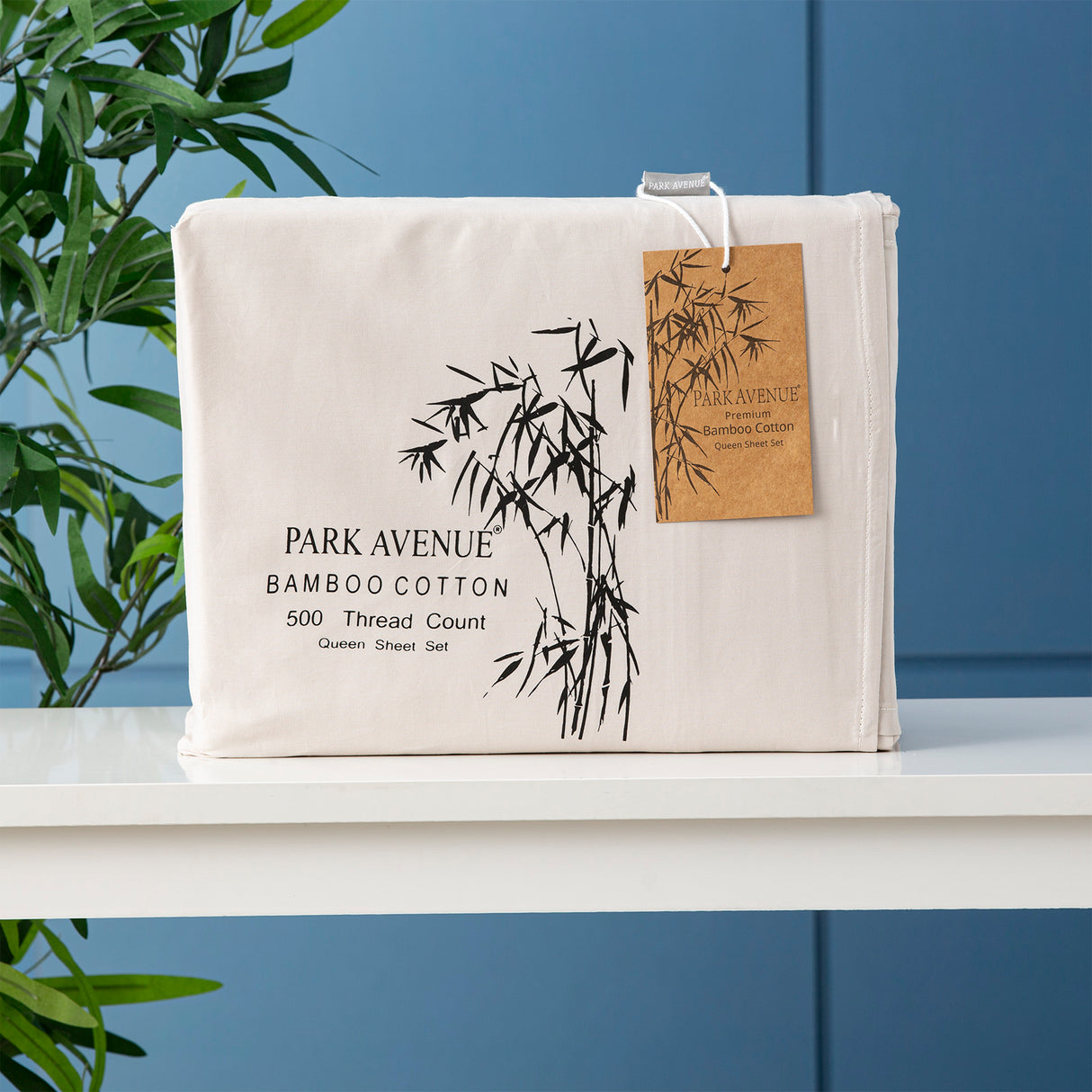 Park Avenue 500 Thread Count Bamboo Cotton sheet set King Single Dove