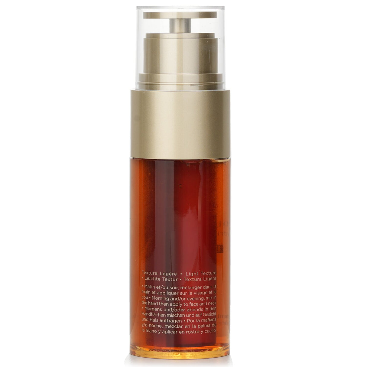 Lightweight Clarins Double Serum with 21 plant extracts for radiant, youthful skin in 50 ml, offering hydration and firming benefits.