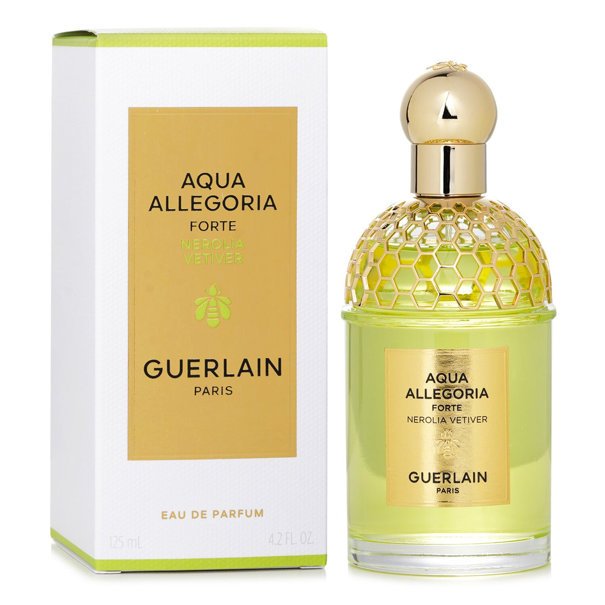 Guerlain Aqua Allegoria Forte Nerolia Vetiver Eau De Parfum, 125ml, offers a warm, citrus aromatic scent for daily elegance.